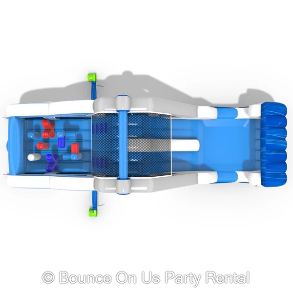 Double Water slide Tidal Wave Inflatable Obstacle Course - Best Bounce ...