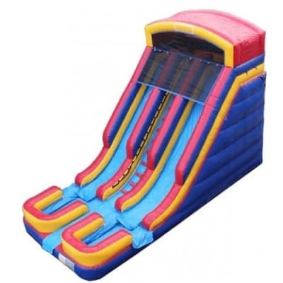 double water slide bounce house